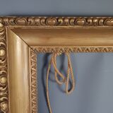 Old frame stucco wood & gilded 40.5x35.5 cm, leaf 28.2x22.9 cm sb