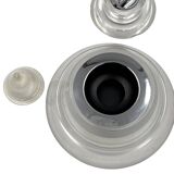 Space age lucite conical smoking set, Italy 1970