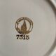 Deep plates with golden ivy pattern l'amandinoise