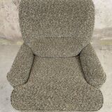 Vintage wool armchair
