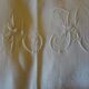 MK monogrammed tablecloth