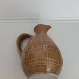 Digoin glazed stoneware pitcher