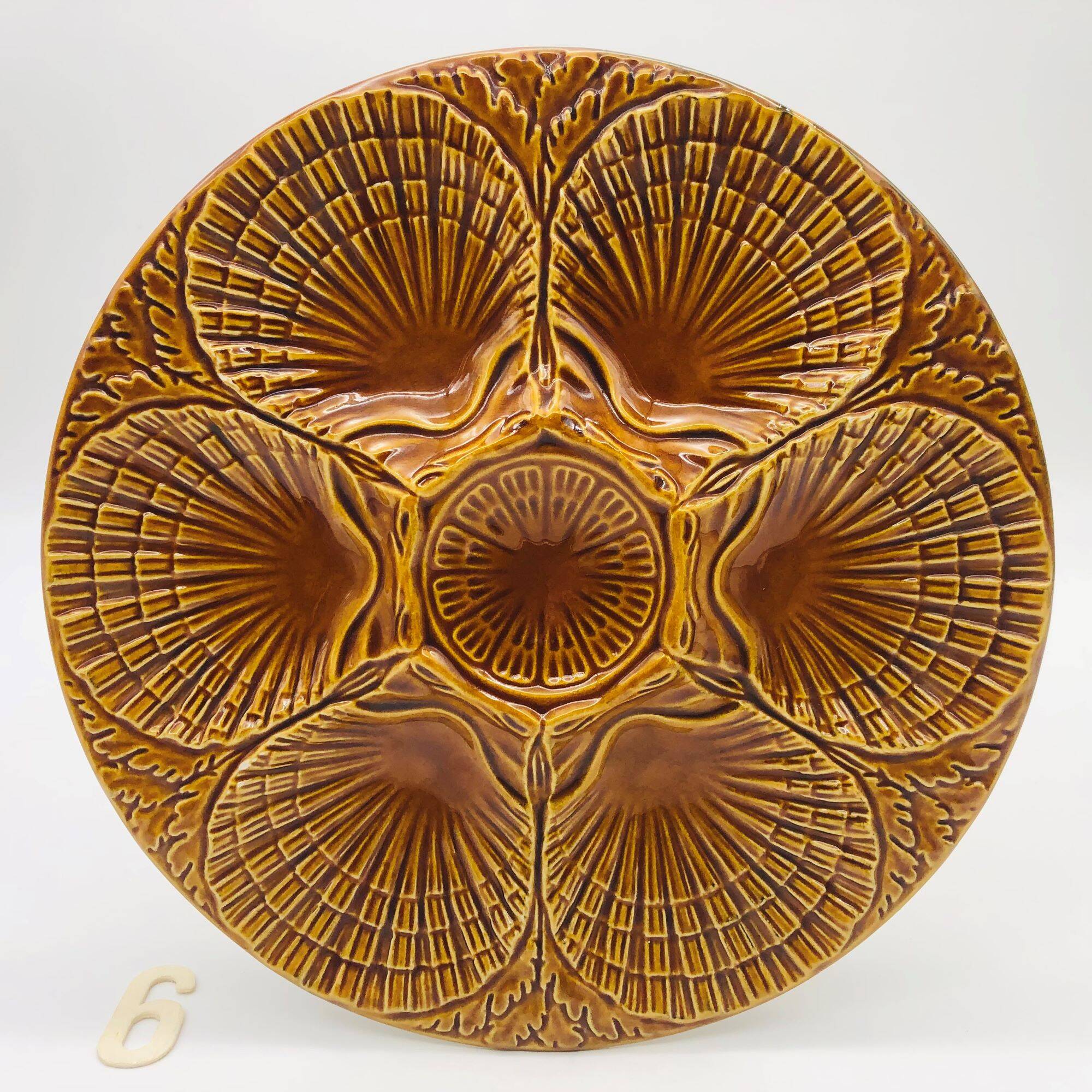 6 assiettes à coquillage, Secla Portugal