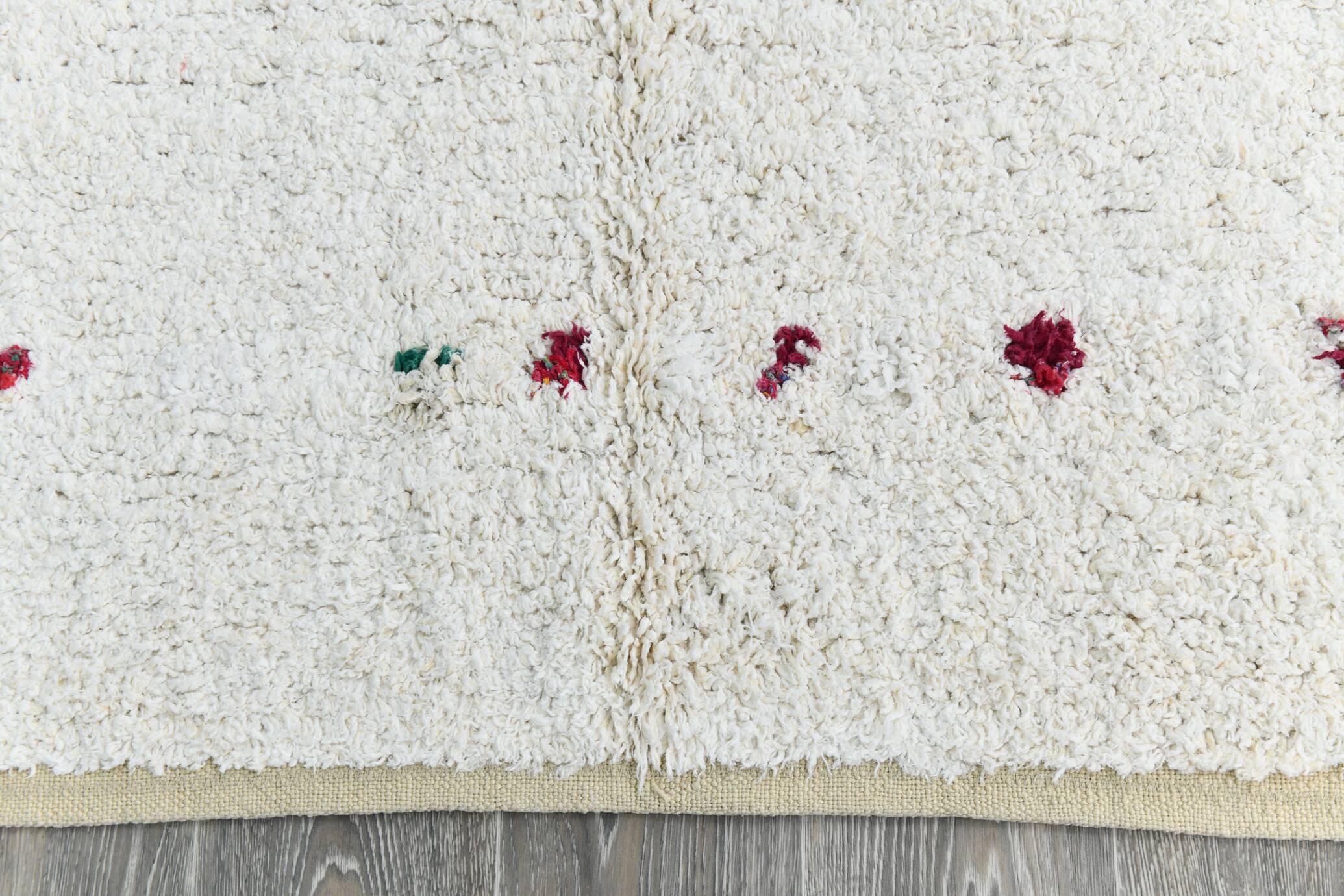 6x9 Off White Contemporary Vintage Rug, 198x277Cm