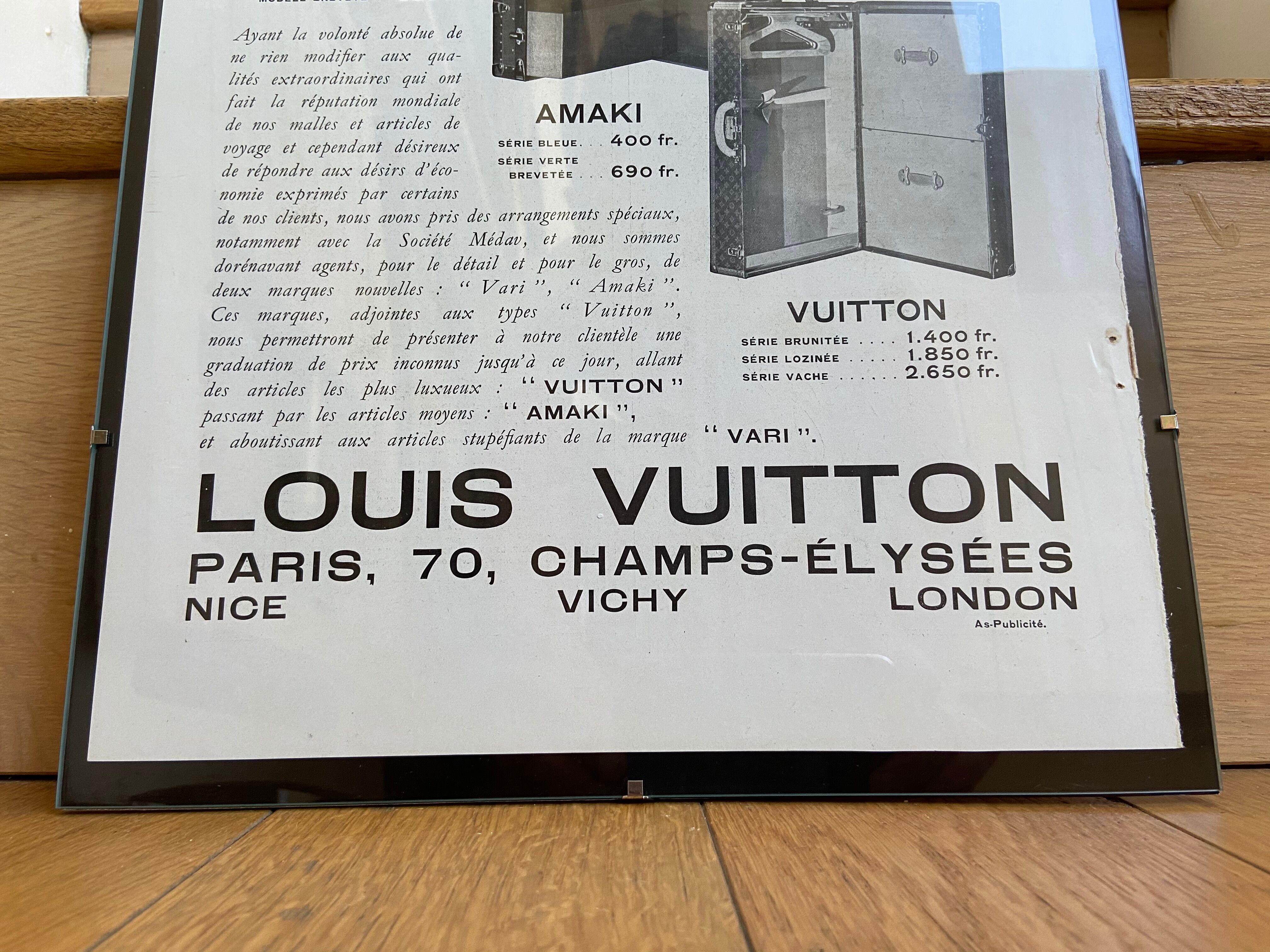 Louis Vuitton advertising poster June 17, 1933