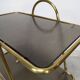 Vintage brass serving trolley