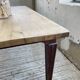 Solid oak farmhouse table 185cm