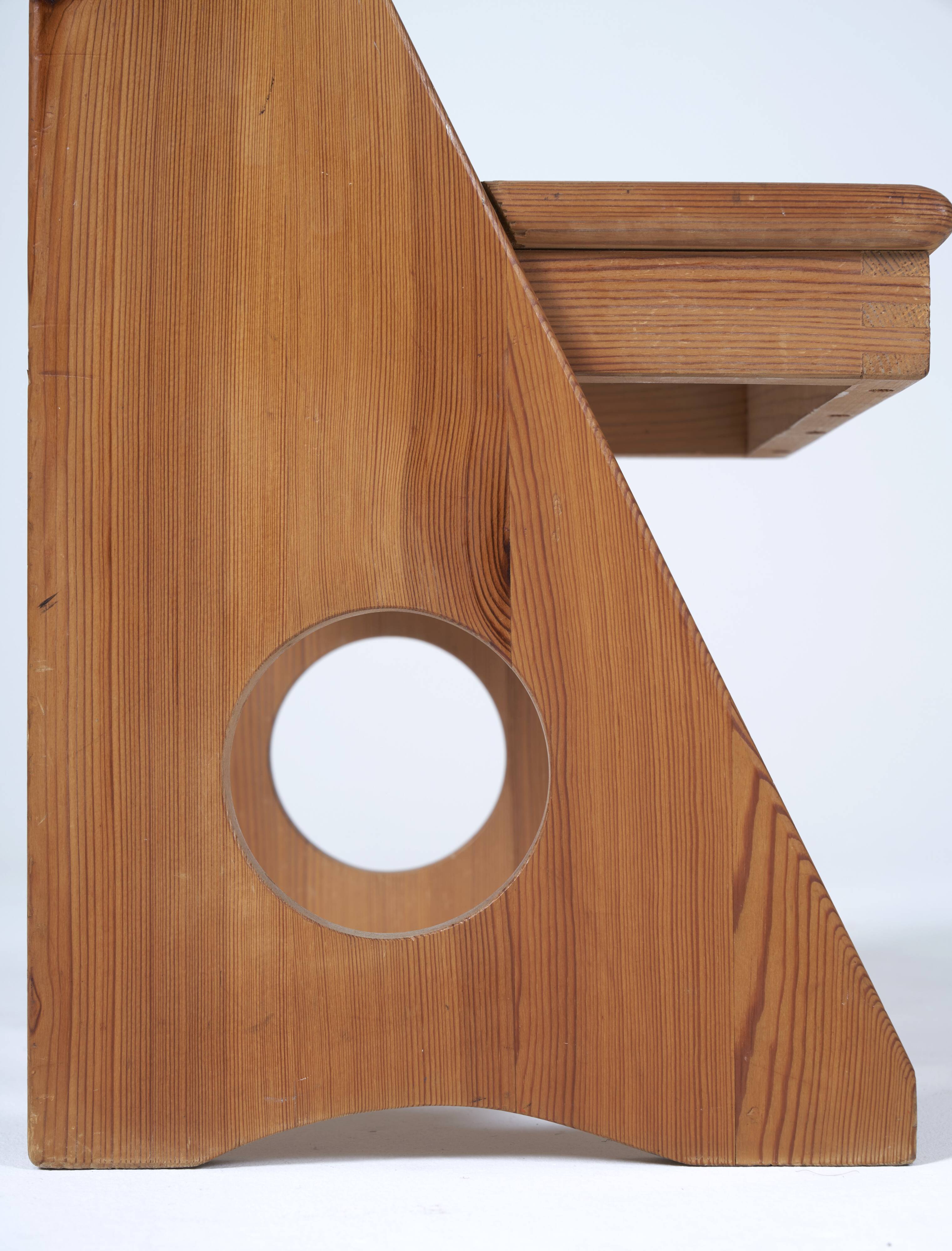 Pine stool Gilbert Marklund 1960s