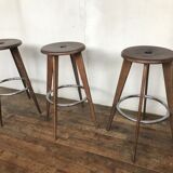 3 stools of bar design Jean Prouvé edition Vitra 2002