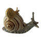 Porcelain figurine snail and its small