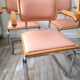 Suite of 4 armchairs by Marcel Breuer 1980 skaï