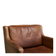 1970s patinated leather Scandinavian lounge chair