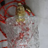 Moulded glass globe walk-in lamp