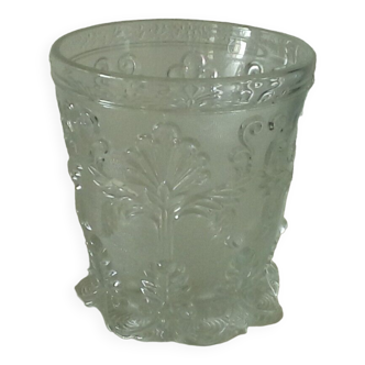 Violet vase in cut crystal Charles X period 19th