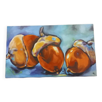 Oil painting "Acorns"