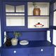 Parisian blue oriental buffet cabinet
