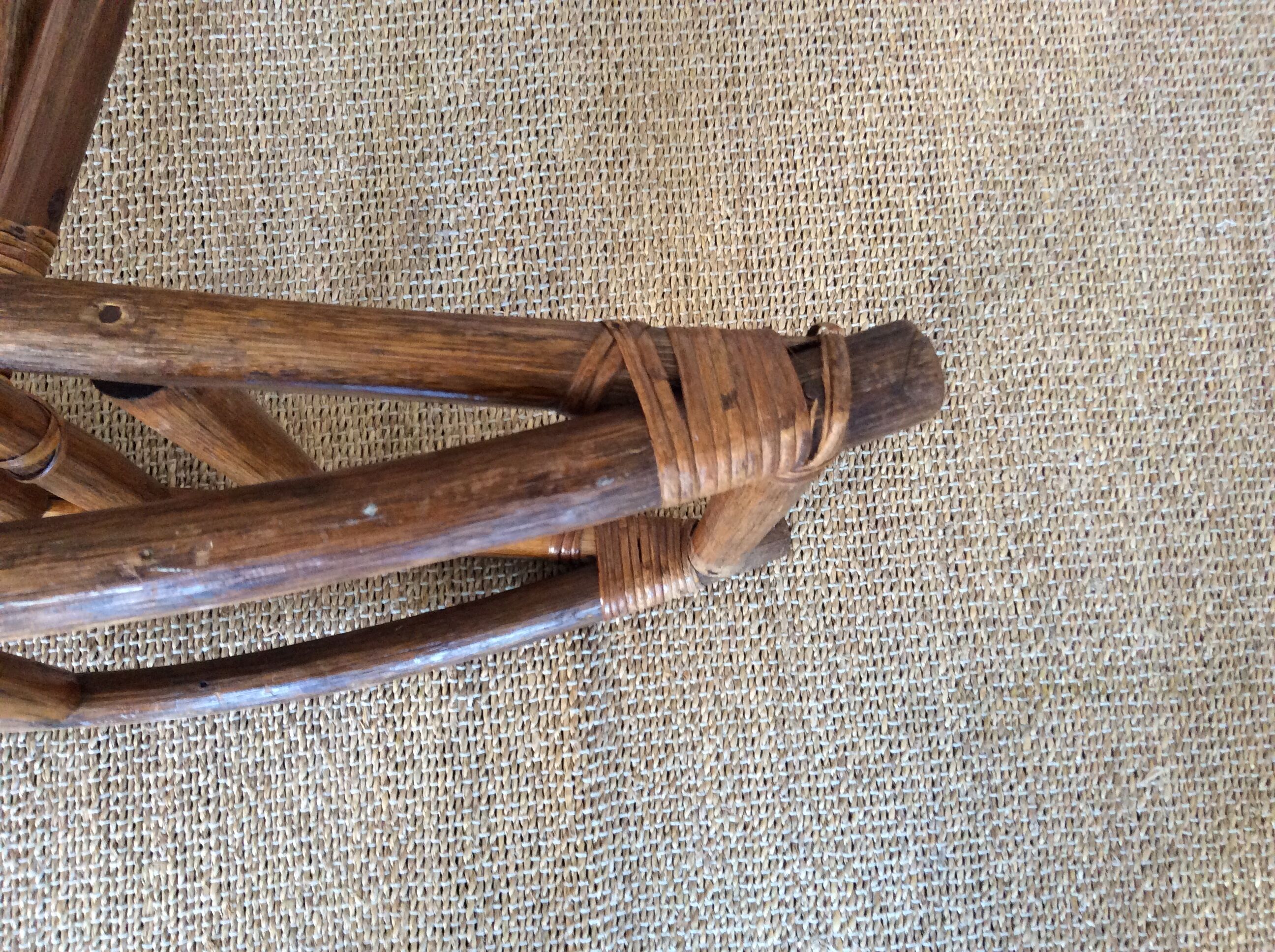 Rattan rocking horse