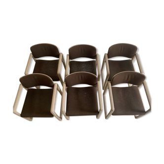 Ensemble de 6 chaises à manger kembo (gispen) ypsilon