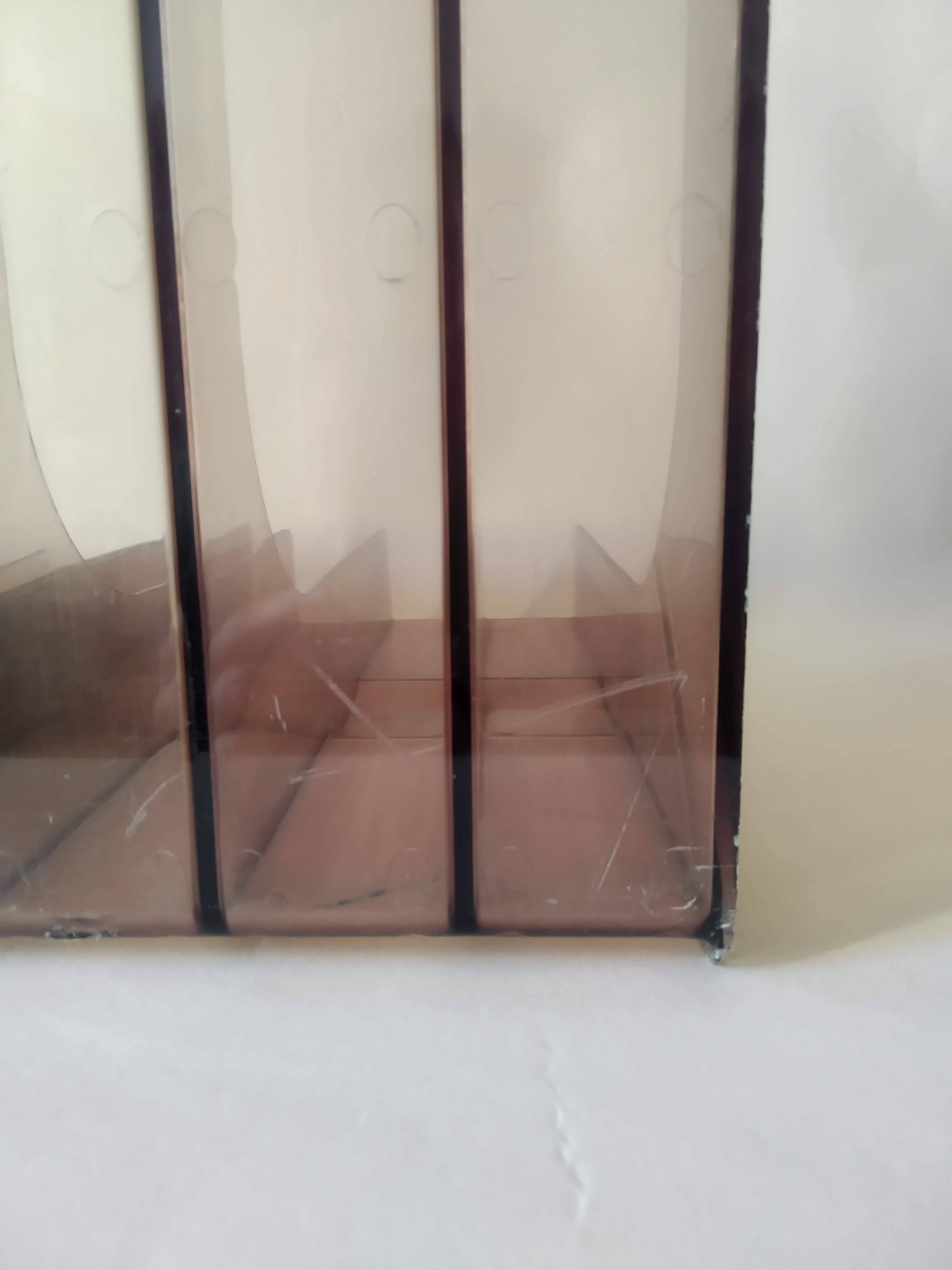 Set of 2 plexiglass vinyl record holders