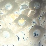 Paolo Venini. Mid-century ceiling lamp 'Fazzoletto', Murano glass, La Murrina, Italy, 1970s.