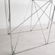 Folding steel and glass dining table by Max Sauze 1970s