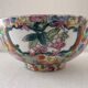 China Canton large porcelain bowl with polychrome decoration nineteenth