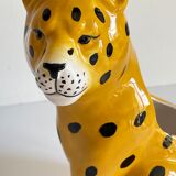 Pot leopard ceramic cache vintage