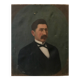 Portrait homme huile sur toile