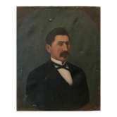 Portrait of a man, oil on canvas