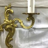 Paire d'appliques en bronze style Louis XV