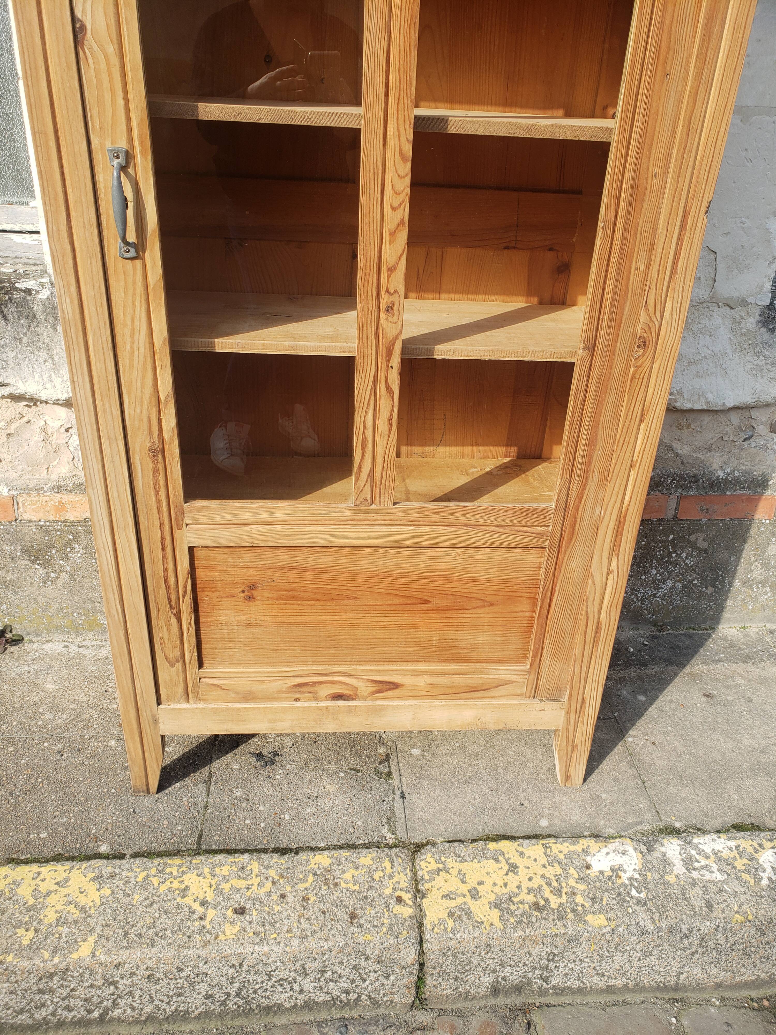 Parisian cabinet glazed raw wood