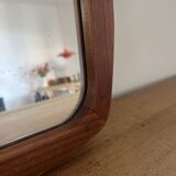 Miroir vintage danois en teck