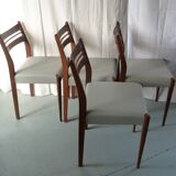 Set of 4 scandinavian chairs