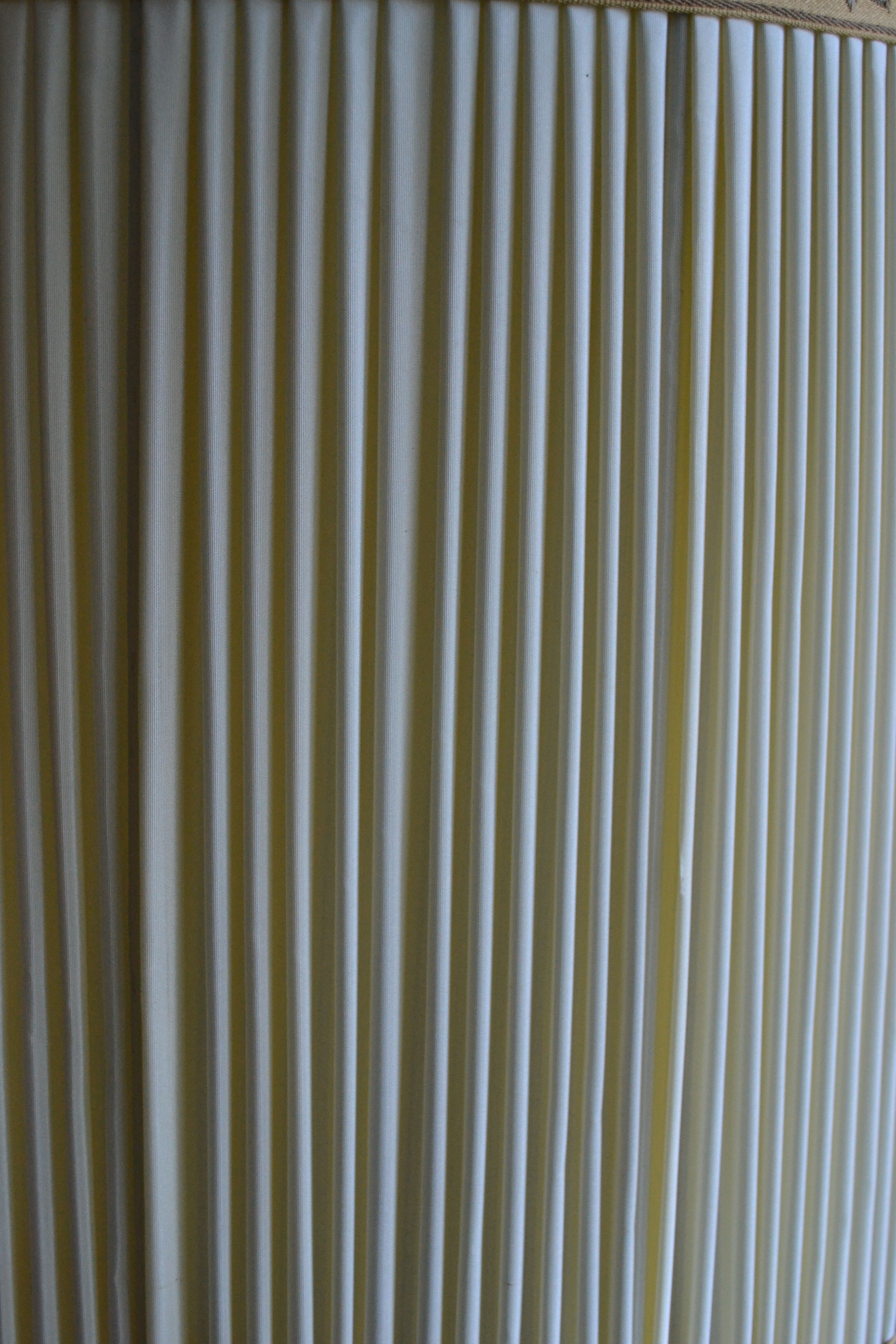 Lampshade fabric pleated fringes