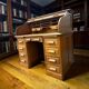 Bureau américain vintage en bois / table d'écriture