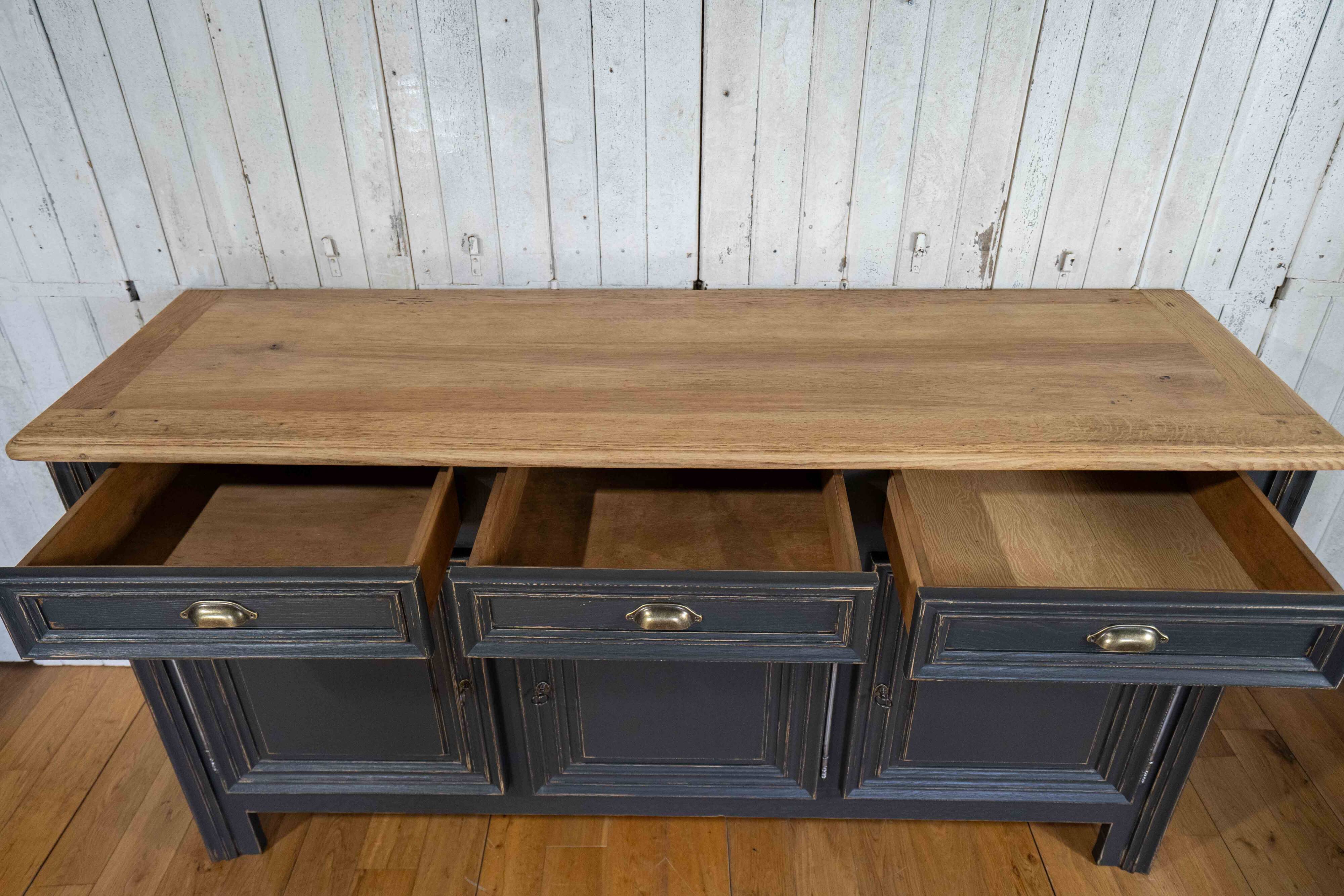 Restored solid oak enfilade