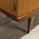 Scandinavian wardrobe 1960 teak 4 doors, 3 drawers, 2keys