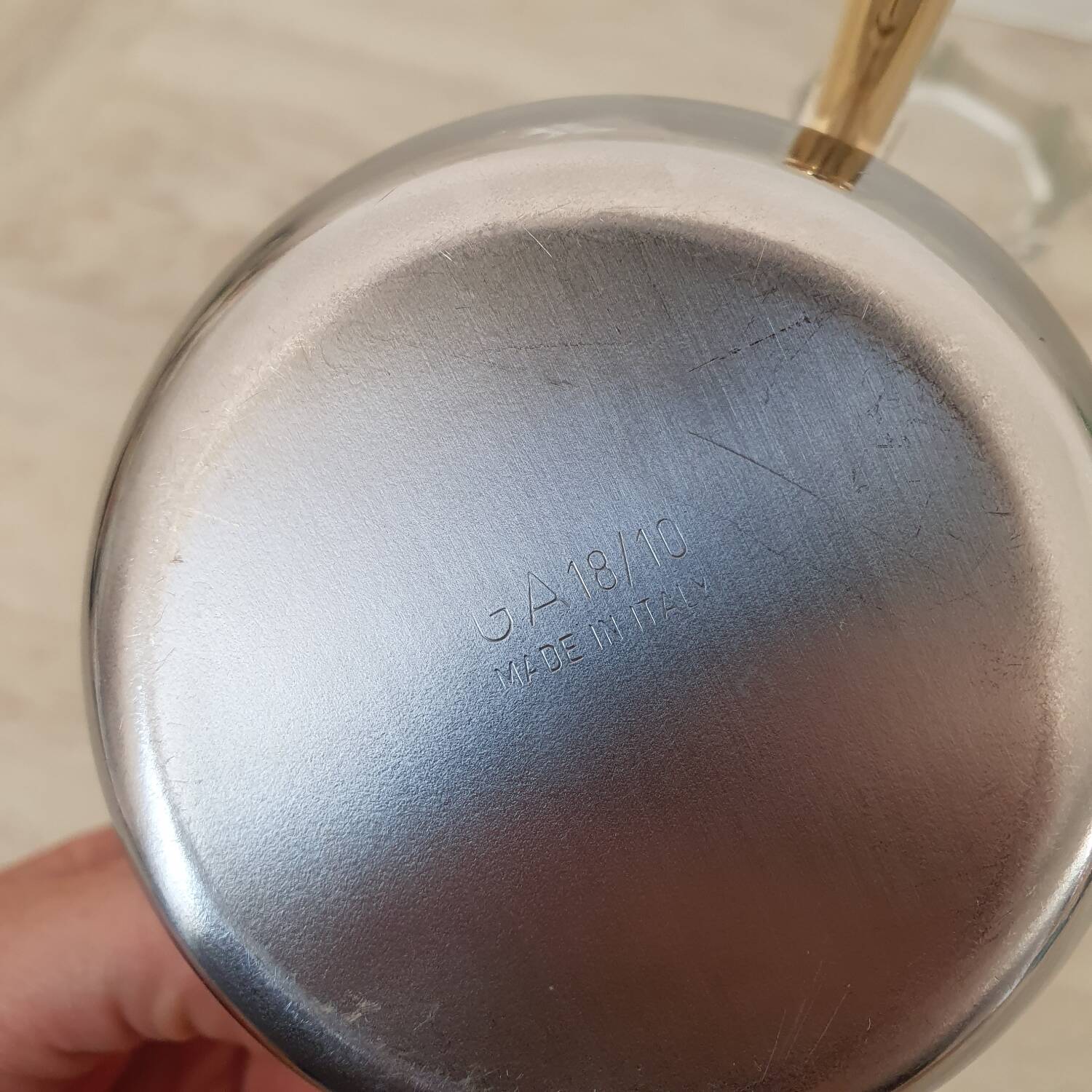 Stainless steel sugar bowl GA 18/10 made in Italy