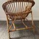 Children's armchair rattan shell from the 70s