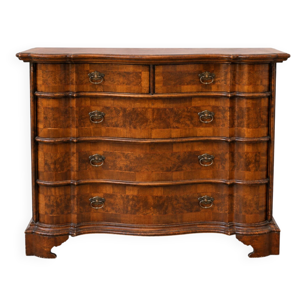 Commode à 4 tiroirs en noyer, Allemagne, années 1970