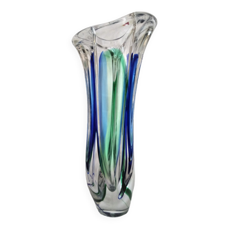 Murano glass vase, Sommerso 2 colors, h - 32 cm.