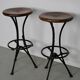 Pair of Italian Industrial Workshop Stools / Bar Stools