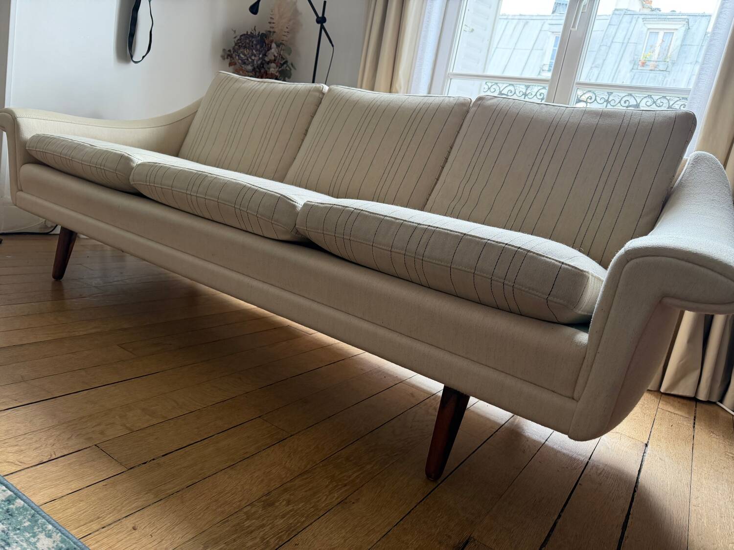 Vintage Danish teak sofa and armchair – 1960s