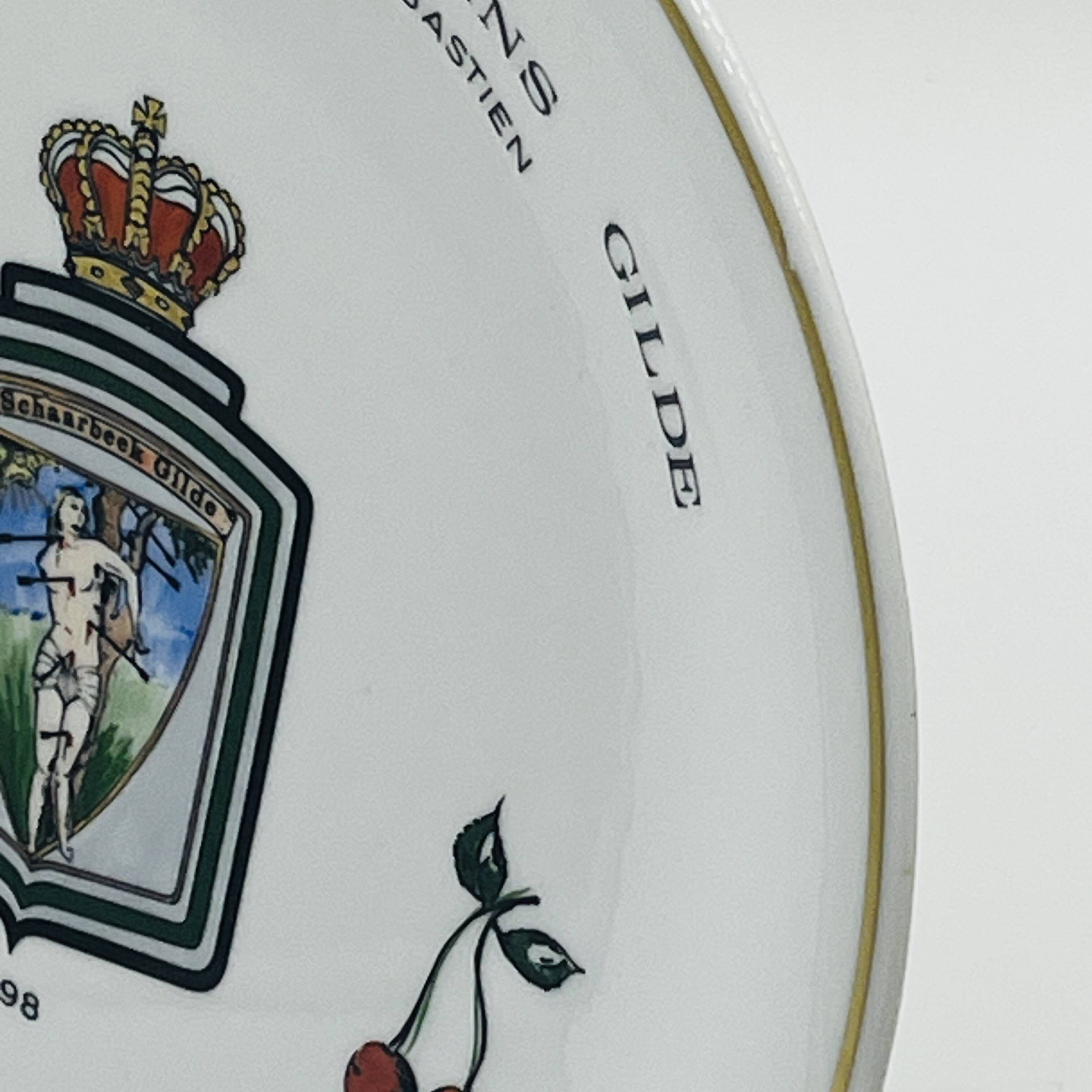 Royal Porcelain Plate Gilde Saint-Sébastien 1967