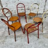chairs mobilor model from the 1950s original patina series of 6