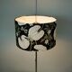 Lampadaire en chrome des années 50 avec abat-jour réglable