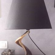 Lampe de salon brutaliste corne de Belier 1970