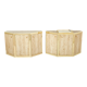 Pair of travertine brass cabinets by Alfredo Freda 1975