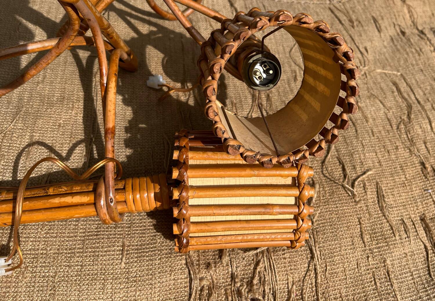 Pair of vintage Louis Sognot wall lights