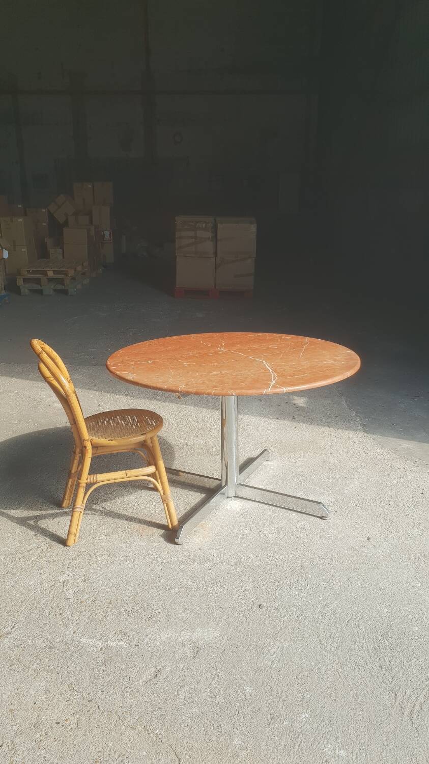 Round dining table Roche Bobois 1970